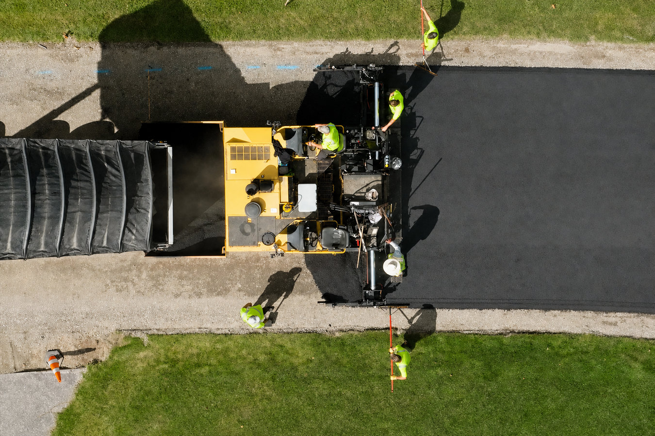 Commercial asphalt paving