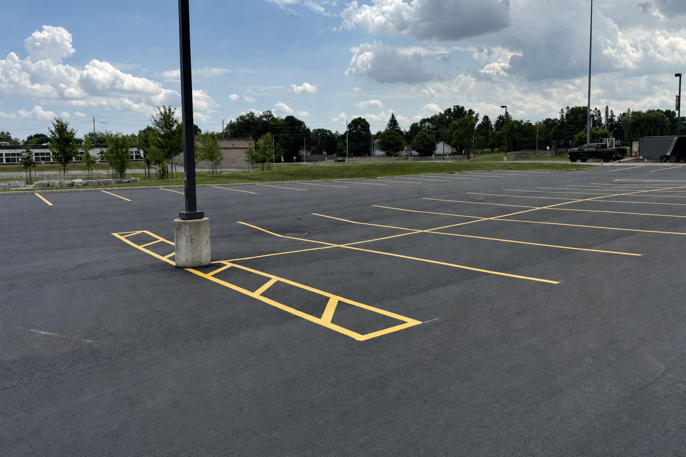 Parking lot maintenance